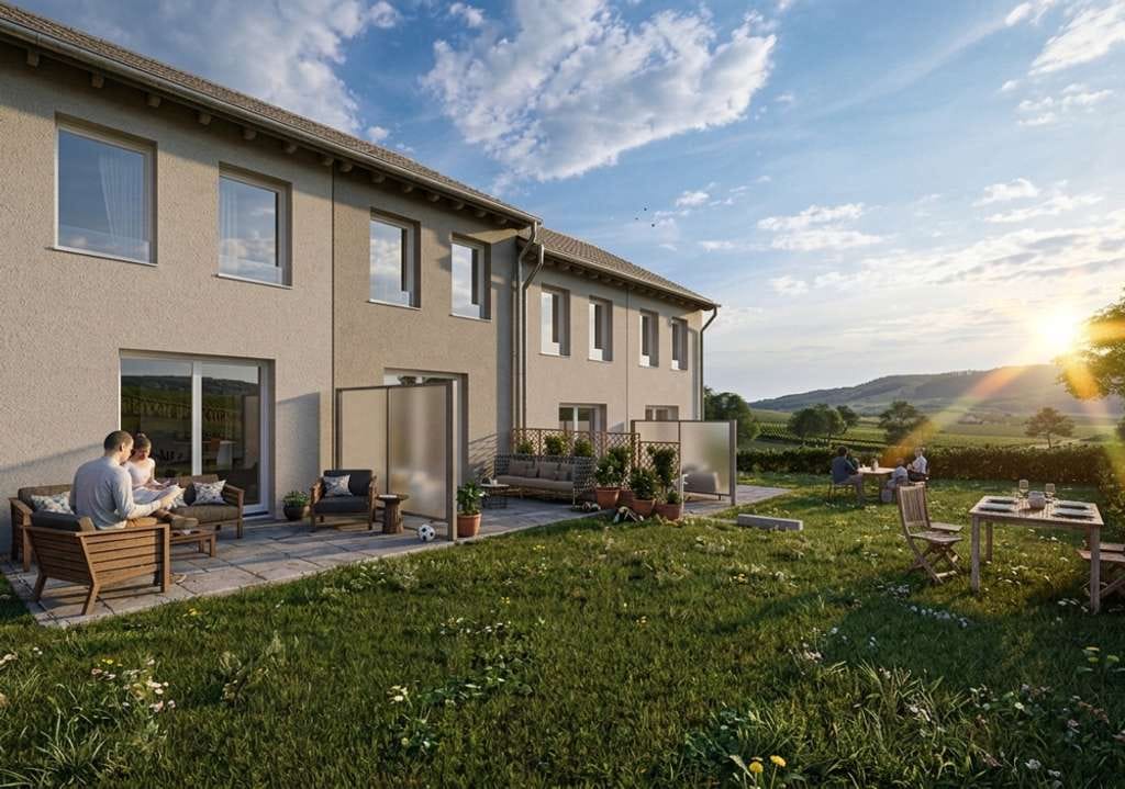 Immobilie in Schlaitdorf - KfW-40-NH Reihenendhaus in naturnaher Lage von Schlaitdorf mit ca. 109 m² Wohnfläche - Bild 0