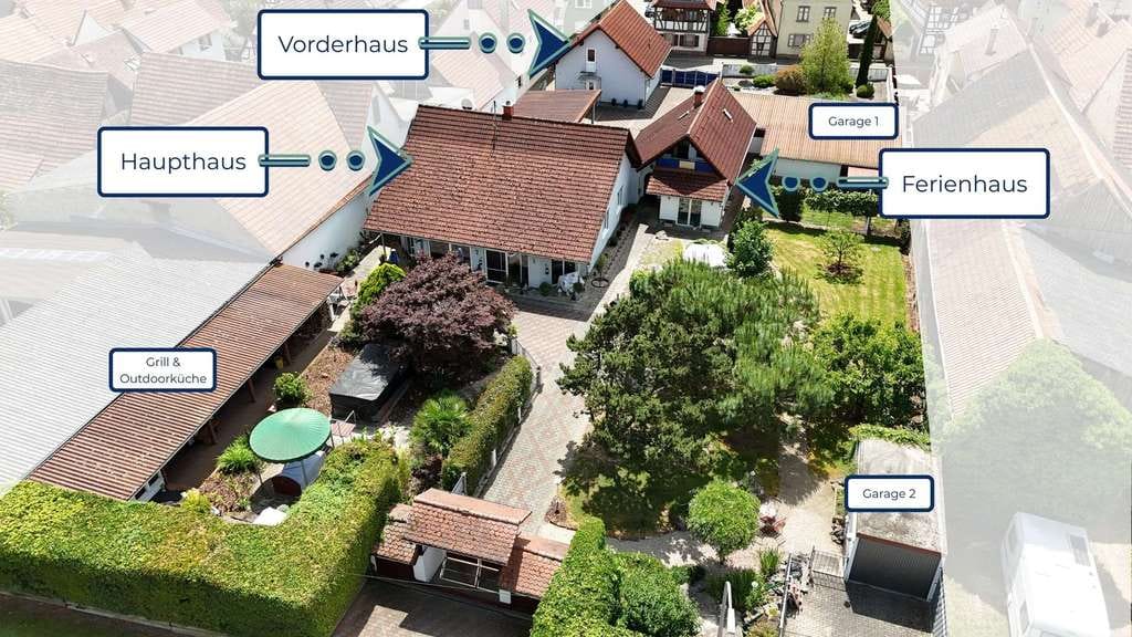 Immobilie in Freckenfeld - Exklusives Anwesen mit drei Häusern, parkähnlichem Grundstück  & vielfältigen Nutzungsmöglichkeiten - Bild 3