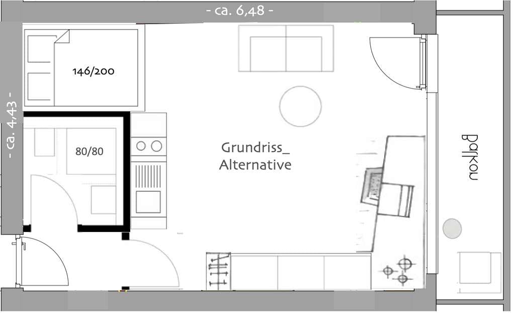 Immobilie in Höchberg - 1-ZIMMER-STUDIO  IN HÖCHBERG | Wohnen mit Licht, Luft, Freiraum & Freude - Bild 2