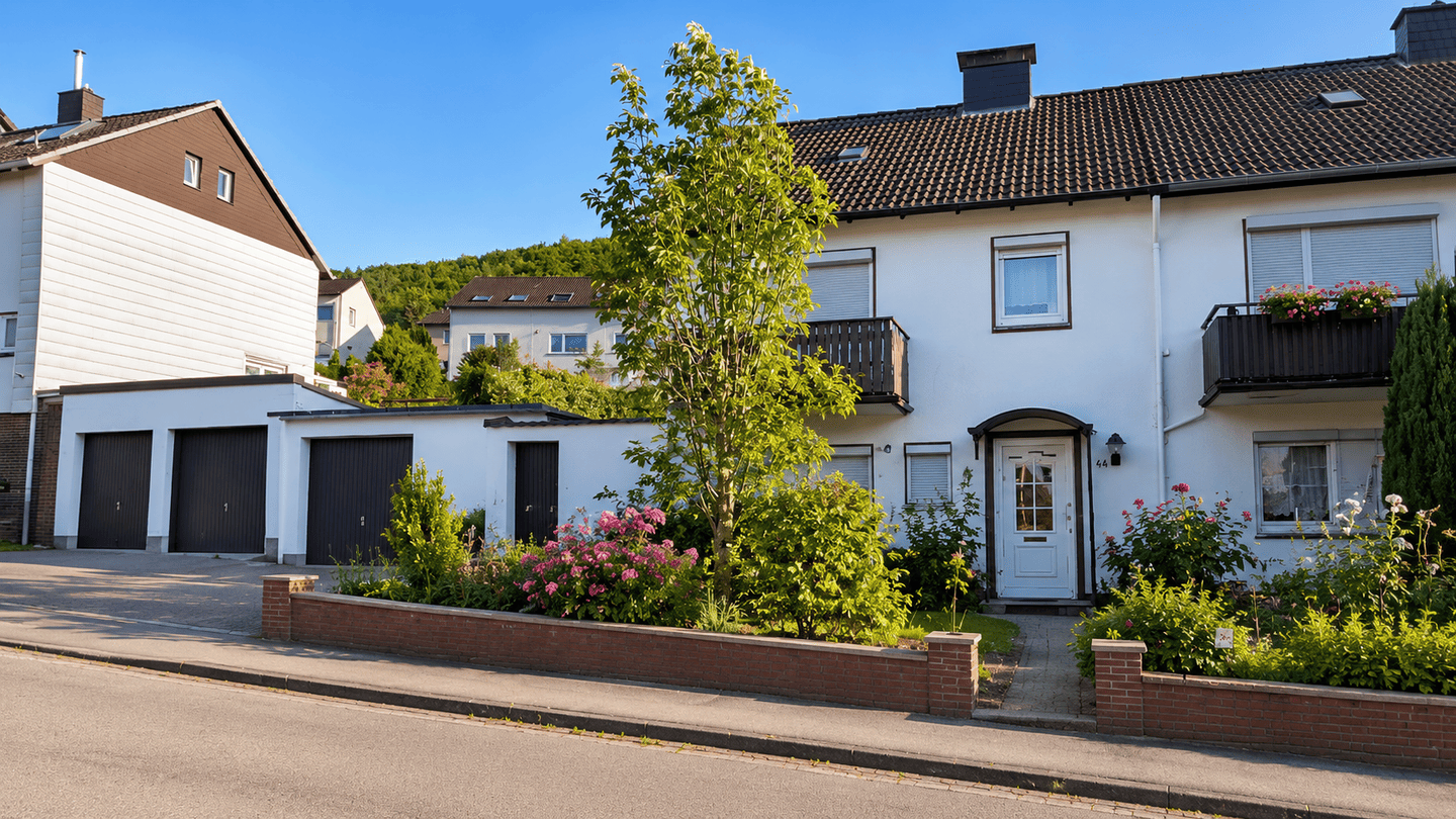 Immobilie in Lügde - Familienfreundliches Reihenendhaus mit Garage und großzügigem Garten in Lügde - Bild 1