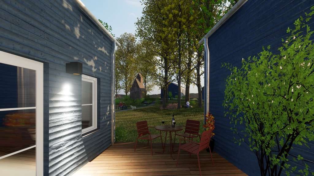 Immobilie in Damshagen - Gemeinschaftswohnprojekt mit 10 Holzhäusern nahe der Ostsee - Bild 1