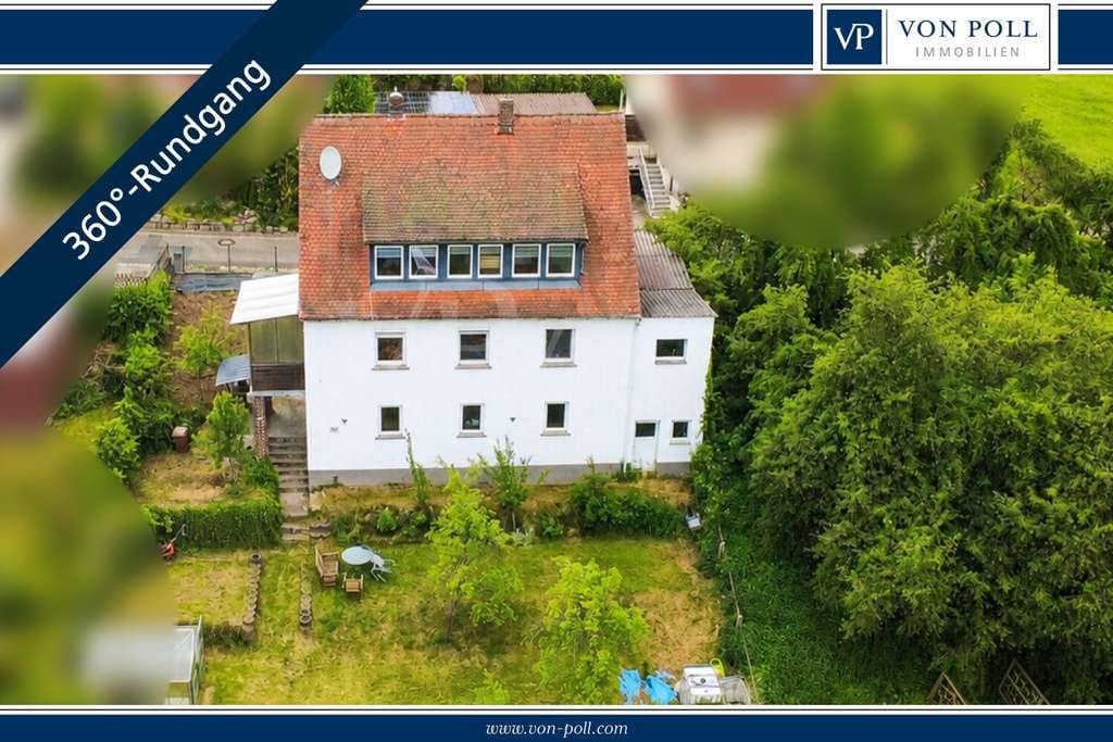 Immobilie in Roßtal - VON POLL | Zweifamilienhaus mit großzügigem Grundstück und vielseitigem Entwicklungspotenzial - Bild 0