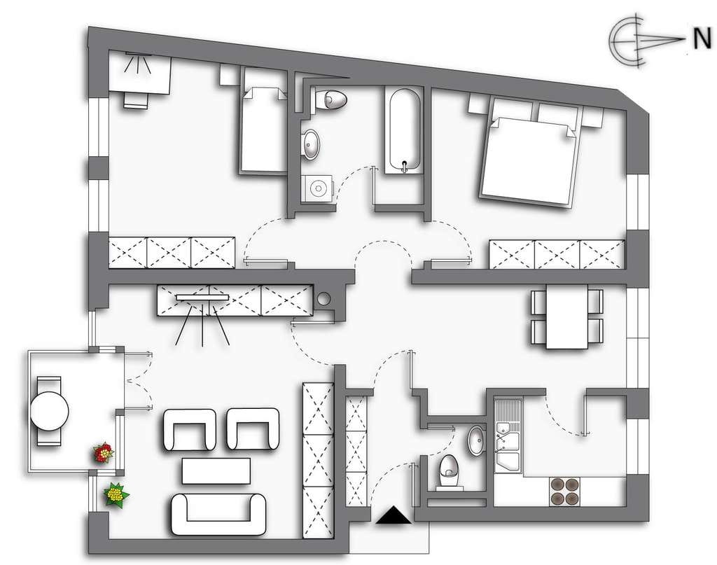 Immobilie in Immenstadt im Allgäu - Sehr schöne 3,5-Zimmer-Wohnung in zentrumsnaher Lage von Immenstadt - Bild 1