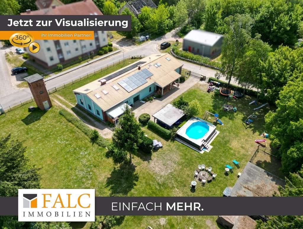 Immobilie in Ankershagen - Top moderne Solar+Wärmepumpen Energieversorgung+Pool & FeWo - Bild 0