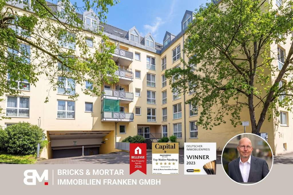 Immobilie in Fürth - 2-Zimmerwohnung mit TG-Stellplatz & Balkon zur Kapitalanlage - Bild 0