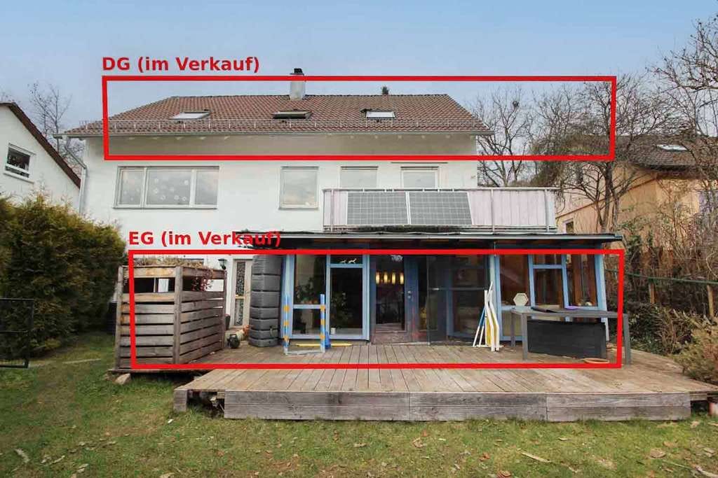 Immobilie in Uhingen - Charmantes Wohnen auf zwei Einheiten – ein Zuhause mit Wintergarten, Kaminofen & zwei Gärten - Bild 1