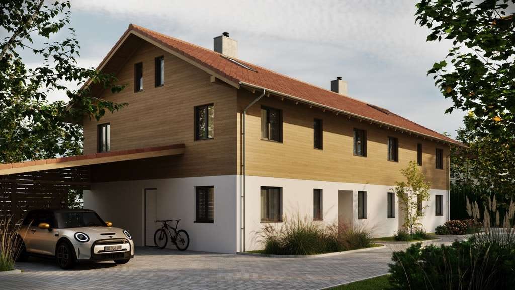 Immobilie in Gstadt am Chiemsee - Neubau-Doppelhaushälfte in Gstadt – ca. 173 m² Wohnfläche, Baujahr 2025, Erbpachtgrundstück - Bild 0