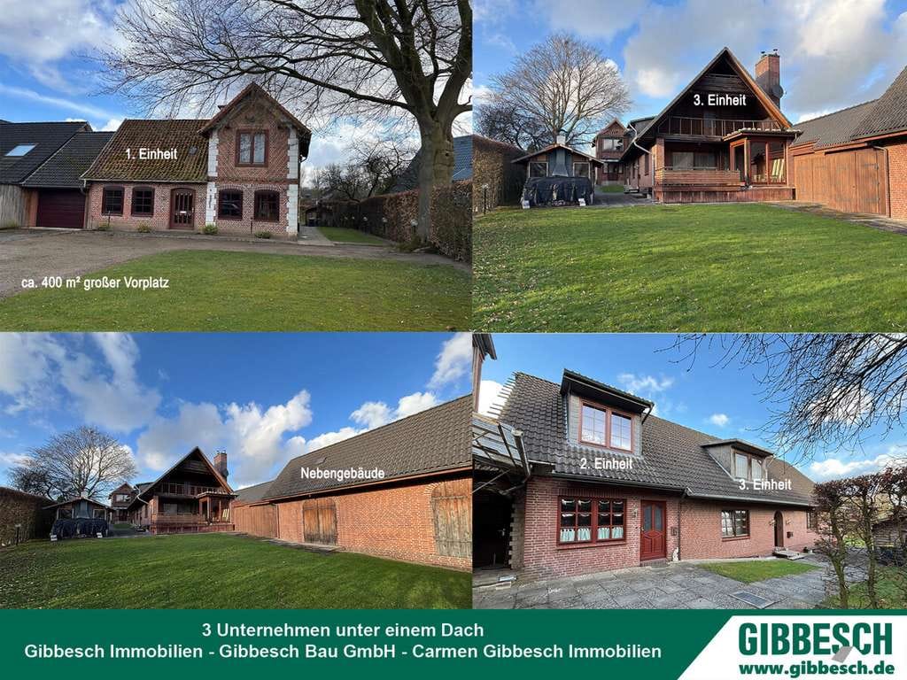 Immobilie in Elmenhorst - Drei Einheiten, ein Grundstück, unzählige Perspektiven! 
Ein besonderes Ensemble mit Charakter - Bild 0