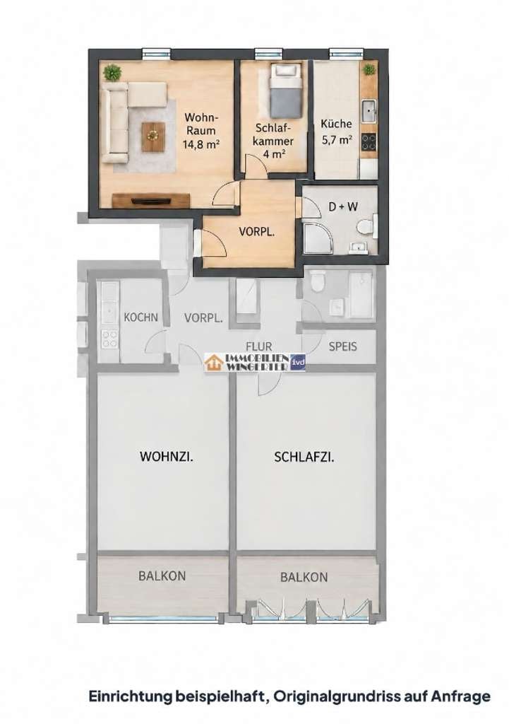 Immobilie in Regensburg - 1,5 Zimmer-Apartment in attraktiver Wohnlage - Bild 1