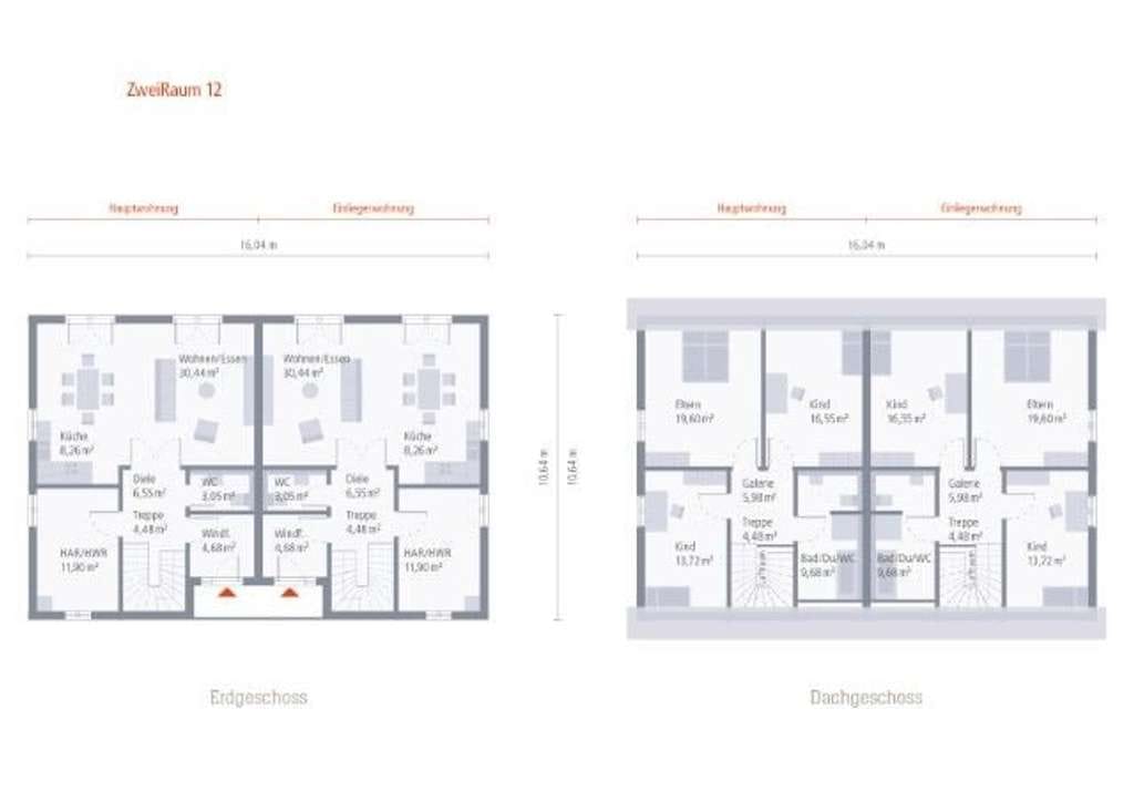 Immobilie in Ludwigsfelde - Großes Haus für 2 Familien ! Nur 484.950,-EUR je Haushälfte/Familie/Grundstücksanteil ! - Bild 1
