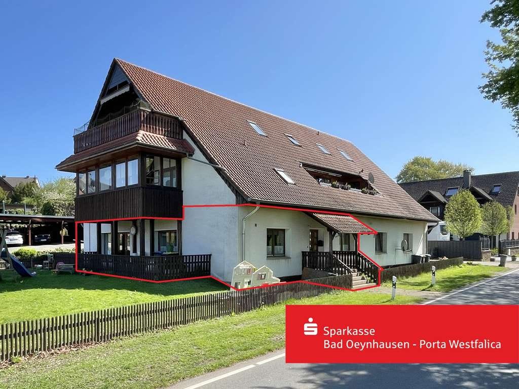 Immobilie in Porta Westfalica - Ruhig wohnen mit Gartenanschluss – großzügige Eigentumswohnung in Holzhausen - Bild 0