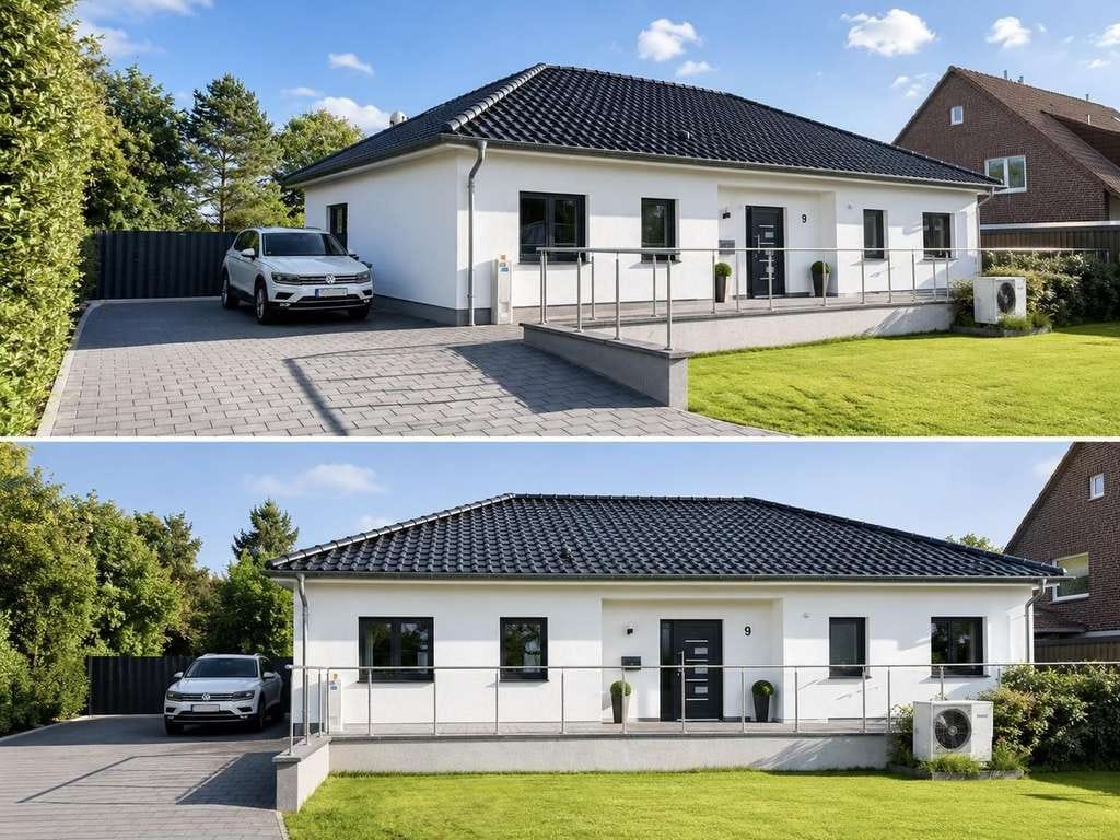 Immobilie in Dedelstorf - Moderner Winkelbungalow (Bj 2022)  - Energieklasse A - einzugsfertig - Bild 0