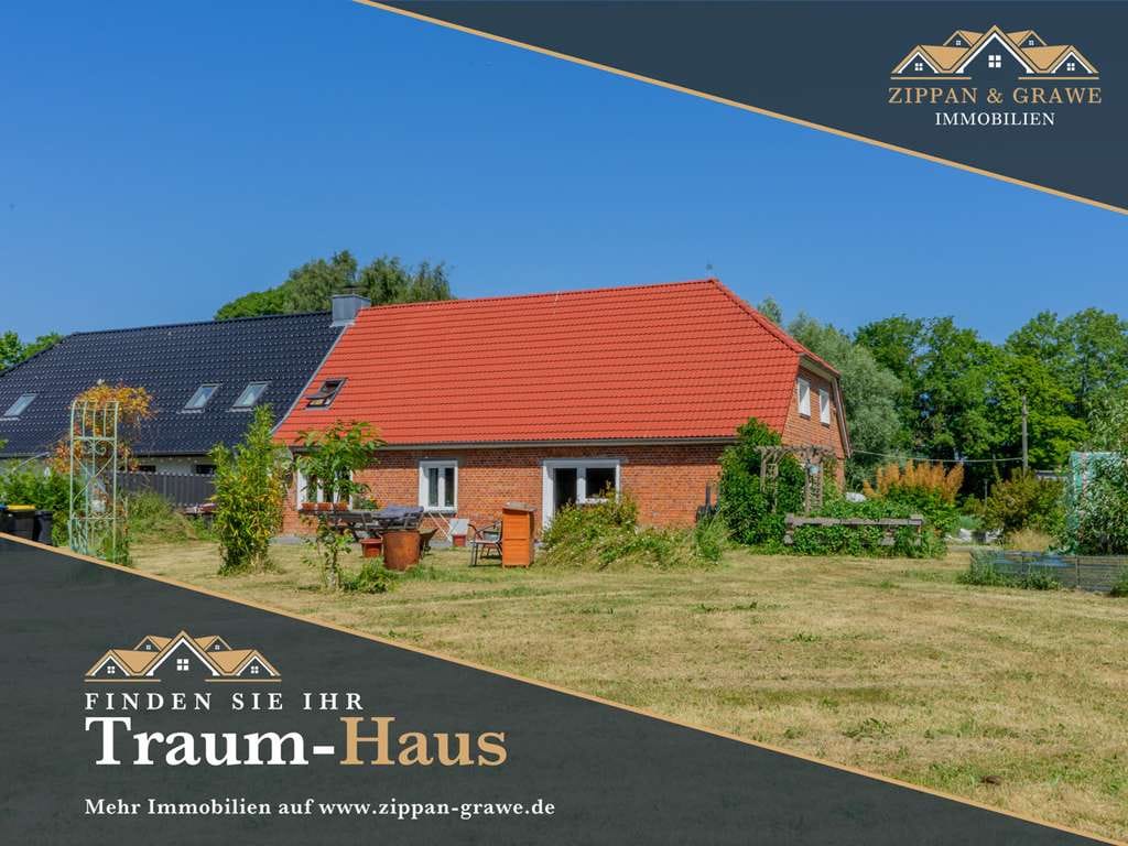 Immobilie in Kenz-Küstrow - Teilsanierte Doppelhaushälfte mit Charme, Platz & Potenzial für die gesamte Familie - Bild 0