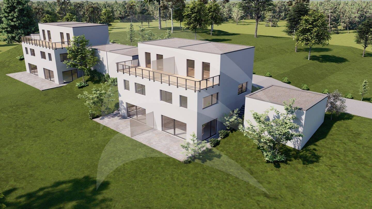 Immobilie in Neuburg am Inn - KfW40 Neubau: Toller Ausblick - Große Doppelhaushälfte im Baugebiet Neukirchen am Inn - Bild 2
