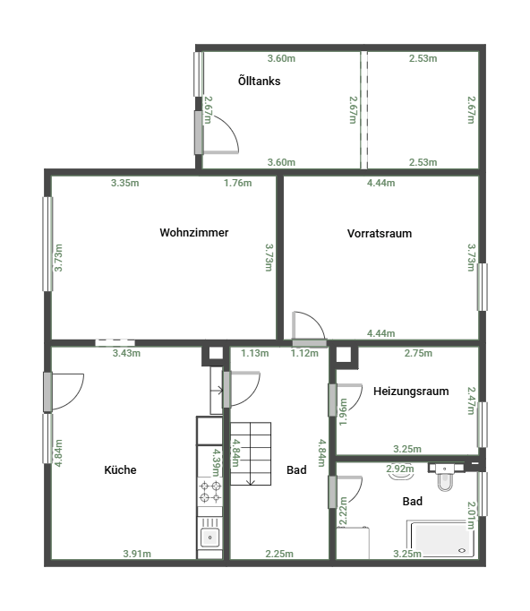 Immobilie in Saarbrücken - Freistehendes 1-2 Fam.-Haus mit Garage und Garten in einer ruhigen Wohnlage in Eschringen - Bild 3