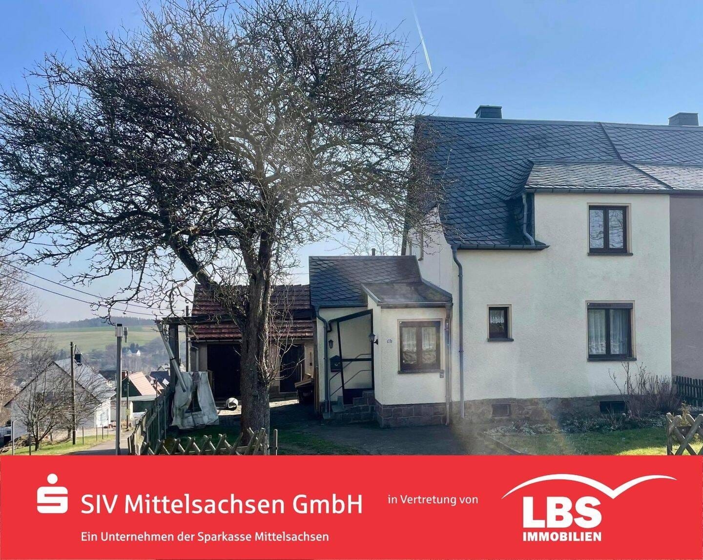 Immobilie in Lunzenau - Doppelhaushälfte mit großem Grundstück - Bild 0