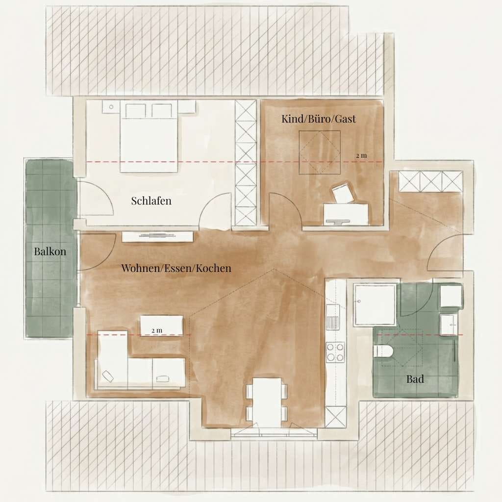 Immobilie in Isen - Neubau Dachgeschosswohnung mit Balkon – Garage geschenkt + KfW-Förderung sichern - Bild 4