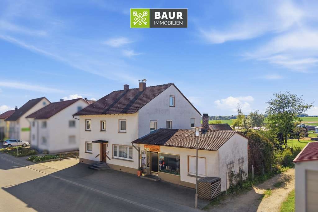 Immobilie in Steinhausen an der Rottum - 360° | Geräumiges Wohn- und Geschäftshaus in idyllischer Lage in Bellamont - Bild 0