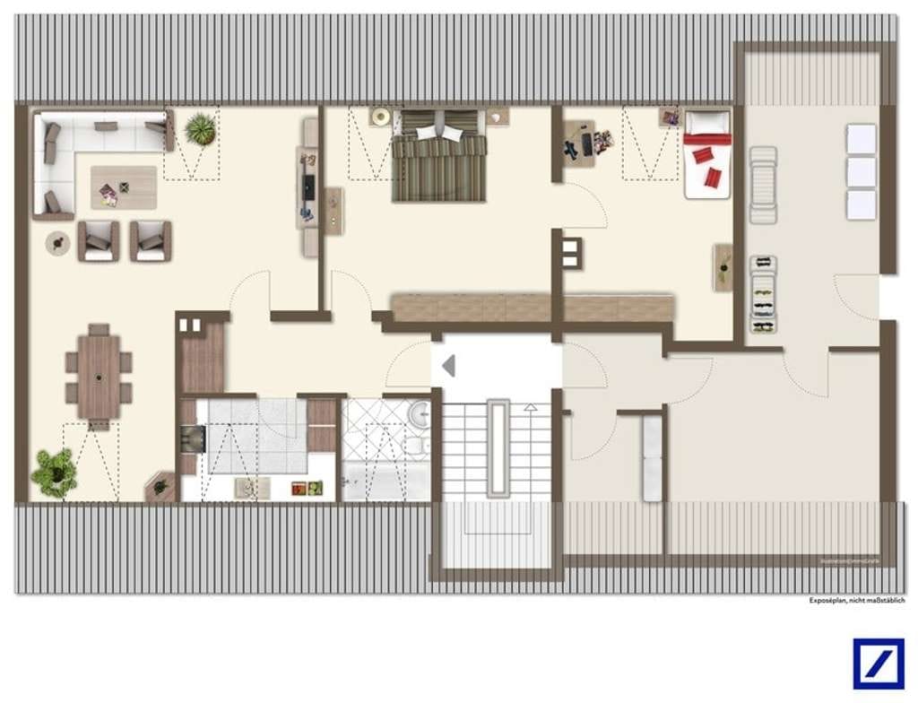 Immobilie in Hameln - Wohnen unterm Dach: 98 qm, 4 Zimmer, Klütberg-Blick - Bild 2