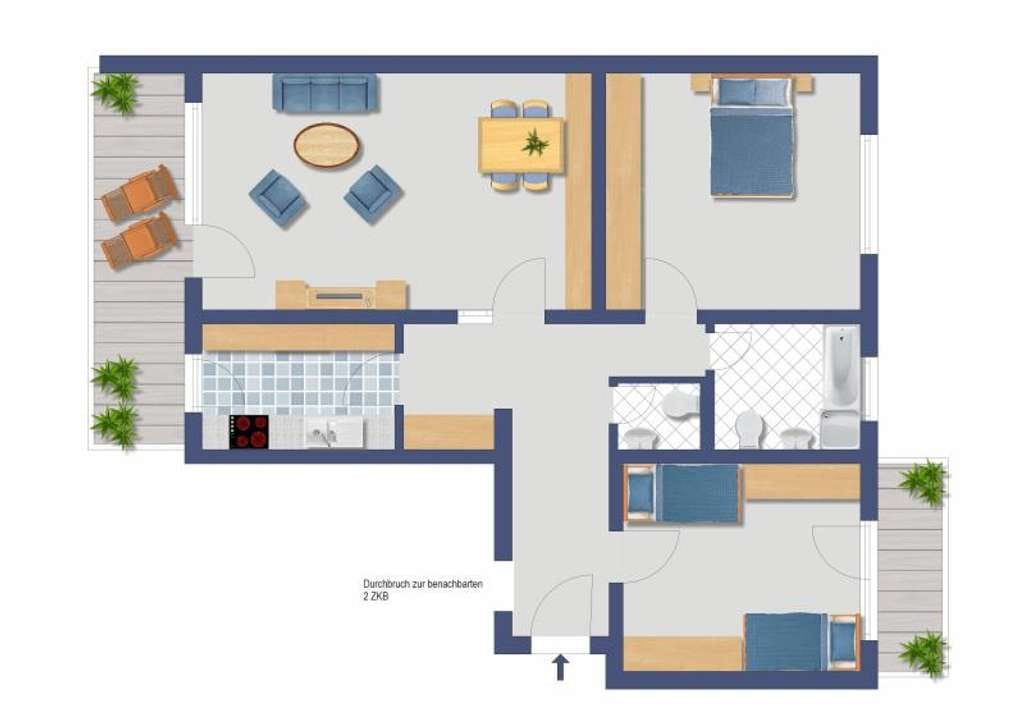 Immobilie in Leimen - Leimen: OPEN HOUSE 2.März  11.00h 5 Zimmer, 3 Balkone, 2 Keller+ 2 Garage, FREI, keine K-Provision - Bild 1