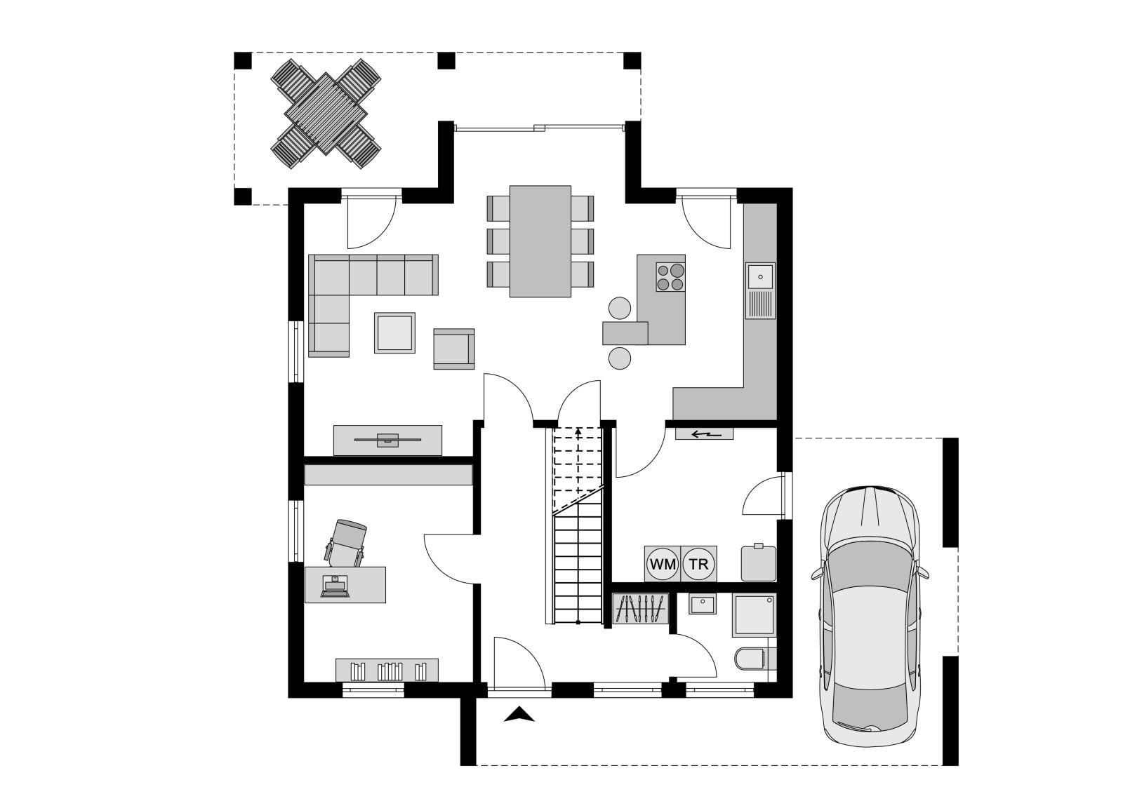 Immobilie in Mühlheim an der Donau - Villa im Bauhausstil Modern & Stilvoll in Mühlheim an der Donau - Bild 1