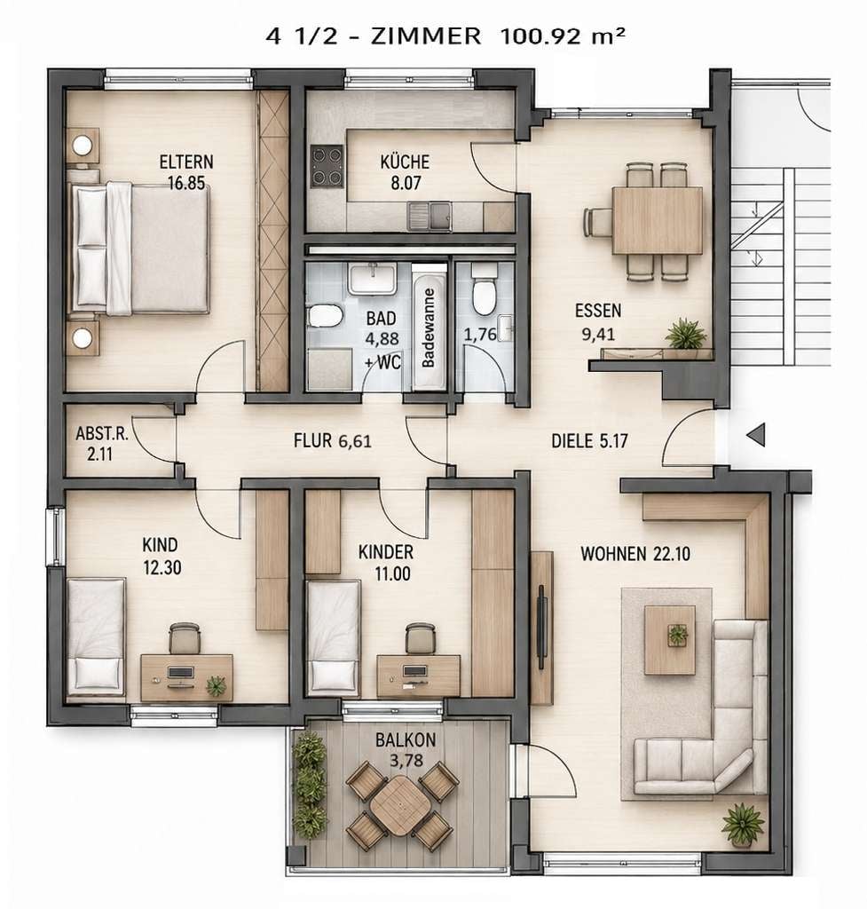 Immobilie in Lauchheim - Großzügige 4,5-Zimmer-Eigentumswohnung mit TG-Stellplatz & Keller in Lauchheim - Bild 0