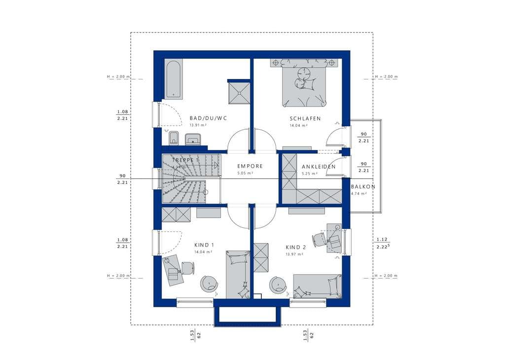 Immobilie in Königsmoos - Projektierung: schickes Einfamilienhaus  MIT XXL-ERKER - Bild 4