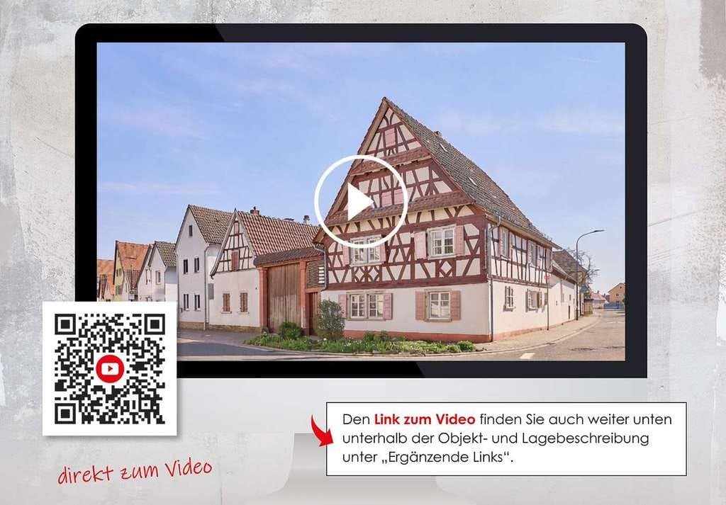 Immobilie in Gommersheim - Fachwerkanwesen mit Nebengebäude & großem Garten - Bild 1