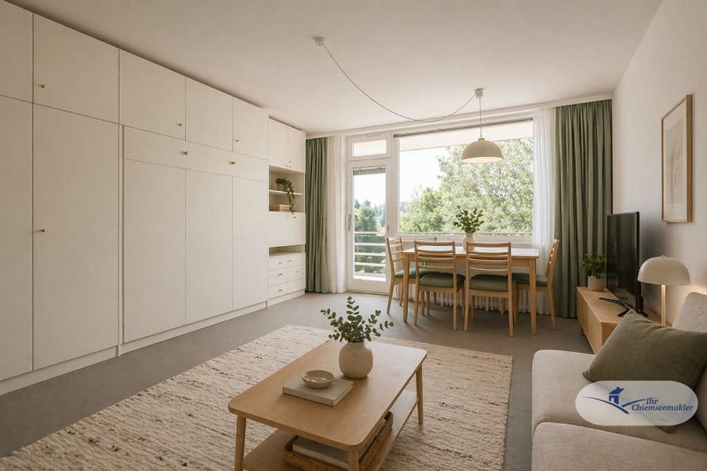 Immobilie in Chiemsee - Wohnen am Chiemsee – Gepflegtes Appartement mit sonnigem Balkon - Bild 0