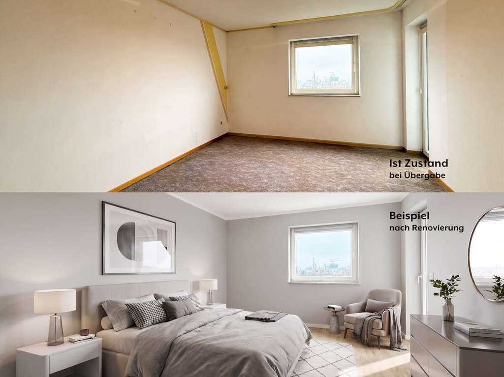Immobilie in Hattersheim - Sanierungsbedürftige Wohnung mit Balkon und Garage in Hattersheim-Okriftel - Bild 2