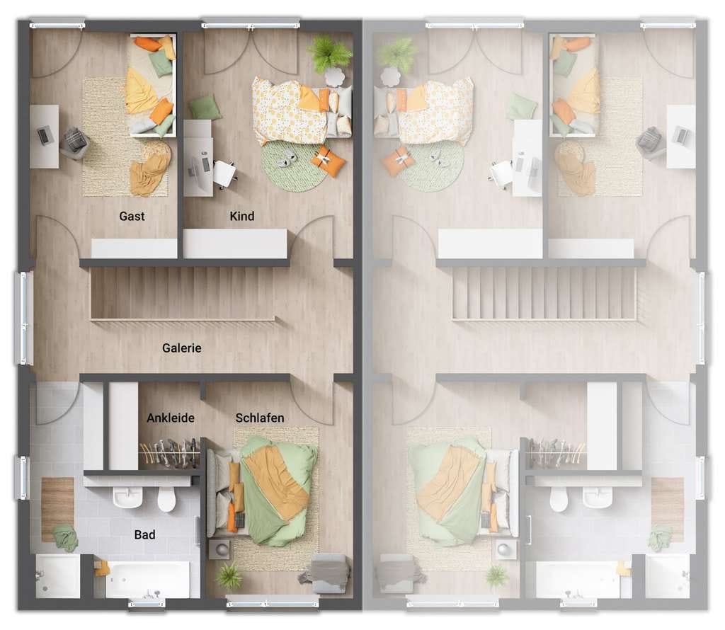 Immobilie in Mettingen - Aura 136: Modernes Doppelhaus - urbaner Stil & luxuriöser Komfort - Bild 3
