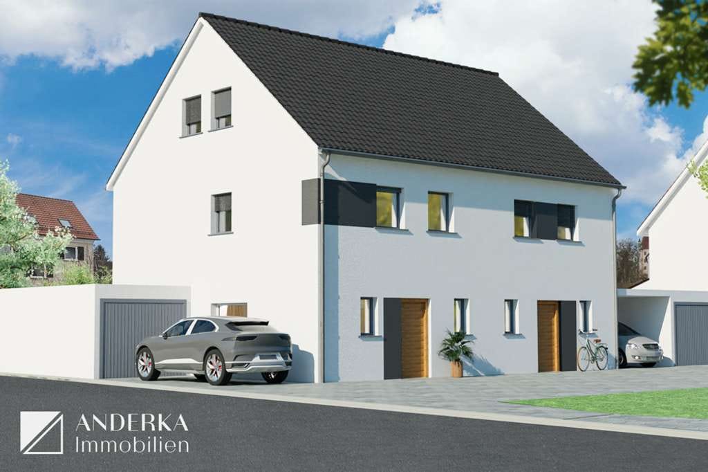 Immobilie in Haunsheim - Das perfekte Zuhause - Neubau-Doppelhaushälfte mit Keller im KFW-55-Standard in Haunsheim! - Bild 1
