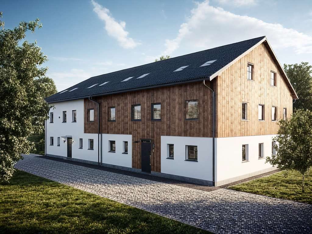 Immobilie in Tuntenhausen - Sehr großes Reiheneckhaus im Grünen: Ruhig, solide und fernab vom Stadttrubel in Tuntenhausen - Bild 1