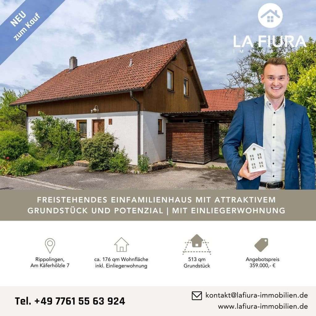 Immobilie in Bad Säckingen - LFI | Freistehendes Einfamilienhaus mit tollem Grundstück und viel Potenzial | mit Einliegerwohnung - Bild 0
