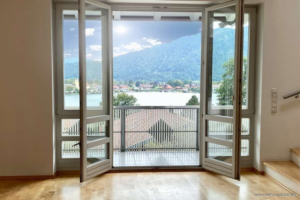 Immobilie in Tegernsee - Wohnen im Tal Immobilien Residieren über dem See: Luxuriöses Maisonette-Juwel mit traumhaftem Seebli - Bild 0