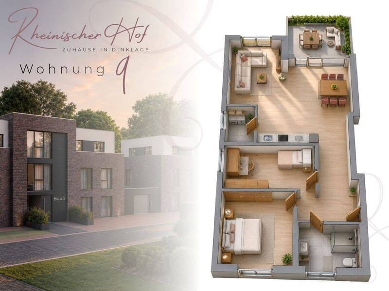 Immobilie in Dinklage - RESERVIERT: Zuhause Ankommen - 3 Zimmer mit Terrasse & Garten in Top-Lage von Dinklage - Bild 0