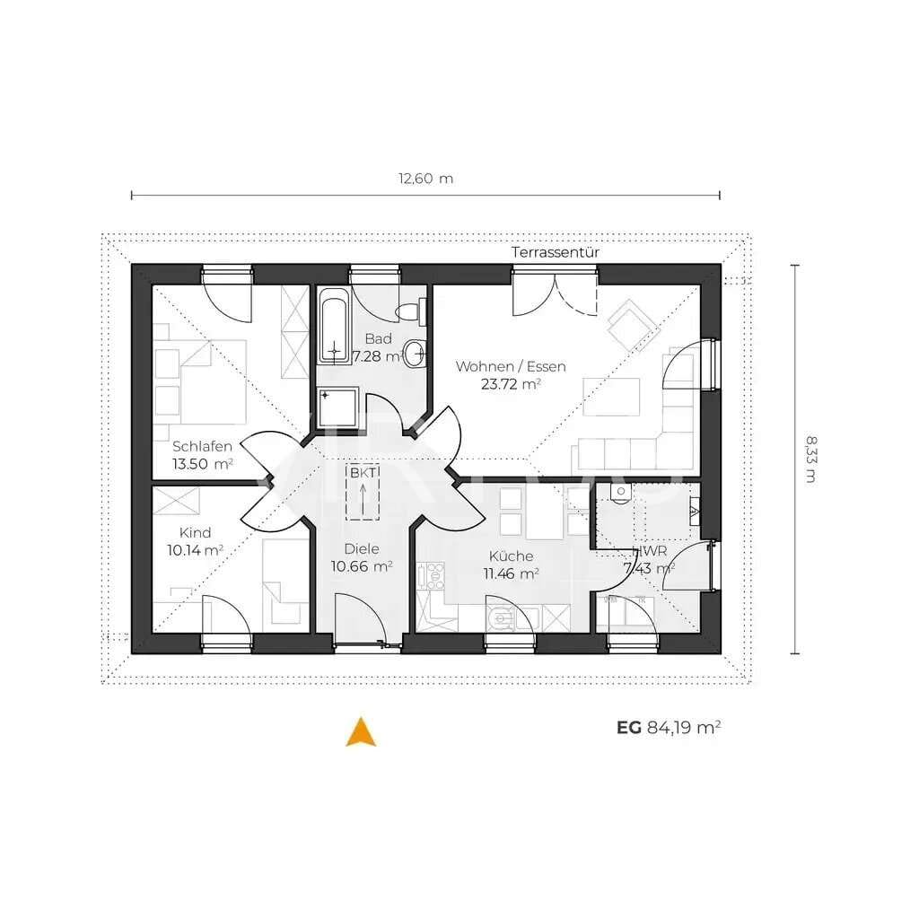 Immobilie in Breesen - Modernes Wohnen auf einer Ebene - Ihr Traum-Bungalow - Bild 3